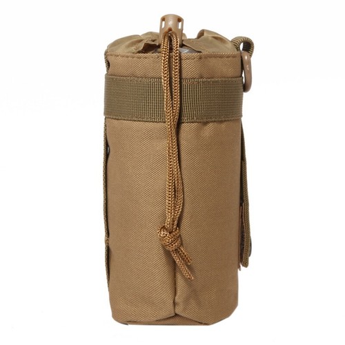 Outdoor Tactical Molle Water Bottle Pouch Bag Military Hiking Drawstring Pouch