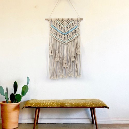 Art Handmade Woven Macrame Tapestry Bohemian Wall Hanging Tapestries Home Decor