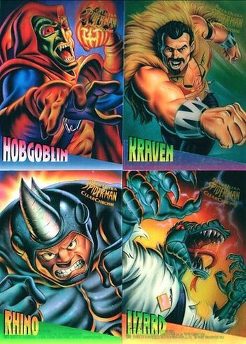 10 SPIDERMAN ULTRA 1995 CLEARCHROME SET