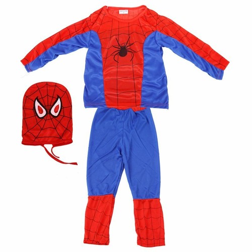 Spiderman Costume Fancy Dress Kids Boys Halloween Super Hero Cosplay Party Suit