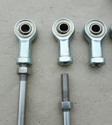 Stahl//Bronze 8,0mm 2 x Gelenkkopf//Kugelkopfgelenk 5//16/"-24 UNFx18mm tief//Lochd