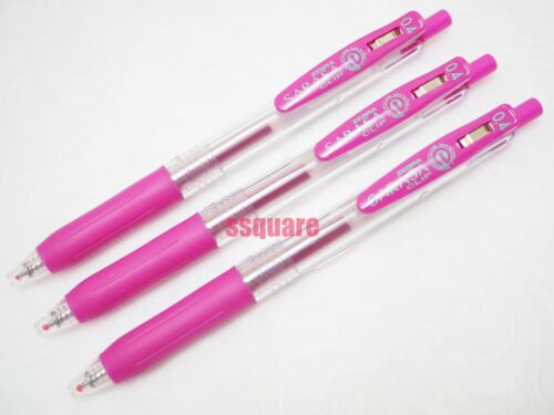 3 x Zebra Sarasa Clip 0.4mm Ultra Fine Retractable Rollerball Gel Pen Black