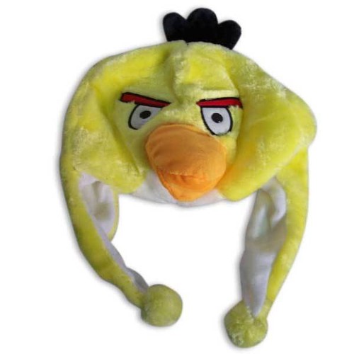Angry Birds Kids soft Hat Beanie Pom Poms Boys Girls Fancy Plush Fleece Winter