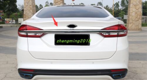 Stainless steel Tail Rear Trunk Lid Cover Trim For Ford Fusion Mondeo 2017-2018