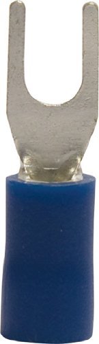 Blue 100 pk 16-14 AWG Gardner Bender 10-113 Terminal Spade Stud Sz 4-6