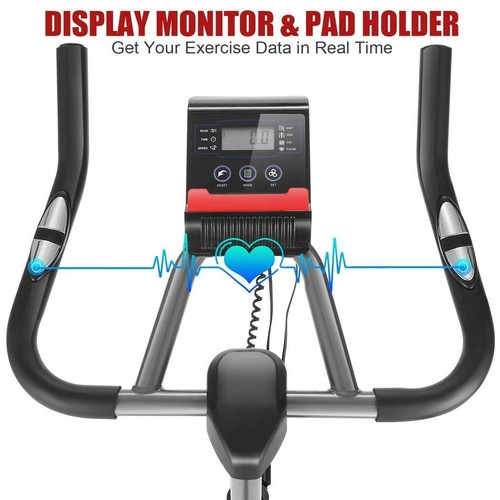 Fitnessbikes Heimtrainer Indoor Cycling Fahrrad Spinning-Bike LCD-Display 200kg
