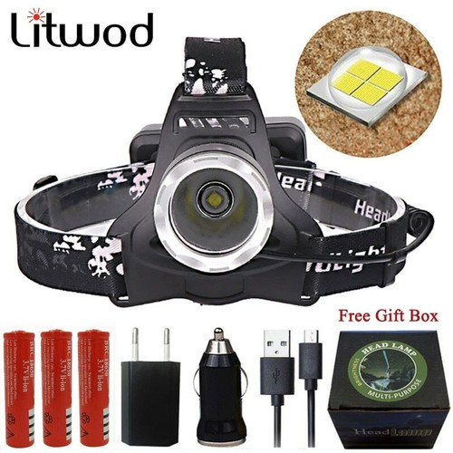 Litwod Z202810 CREE XHP70 30000LM Led Headlamp Headlight Head Lamp Flashlight