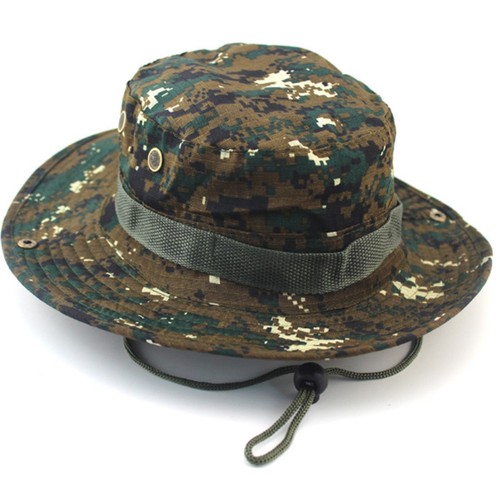 Bucket Hat Boonie Camping Fishing Outdoor Cap Wide Brim Military Unisex Sun Camo