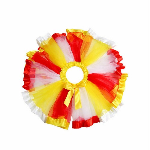 Women Girl Rainbow Tutu Skirt Multicolour Petticoat Kid Costume Ballet Dance#OWN