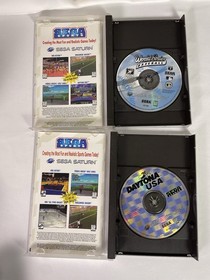 Sega Saturn Console System Complete W/ Box Controller Games -Tested Working