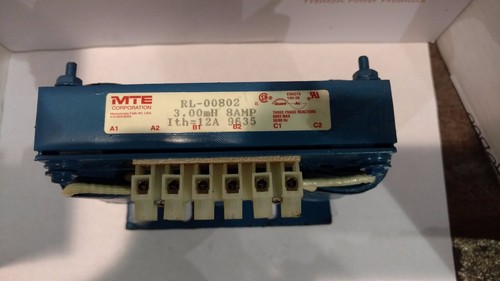 MTE RL-00802 RL00802 3MH 8 AMP 3 PHASE 3Y 208//230V LINE REACTOR OTH071
