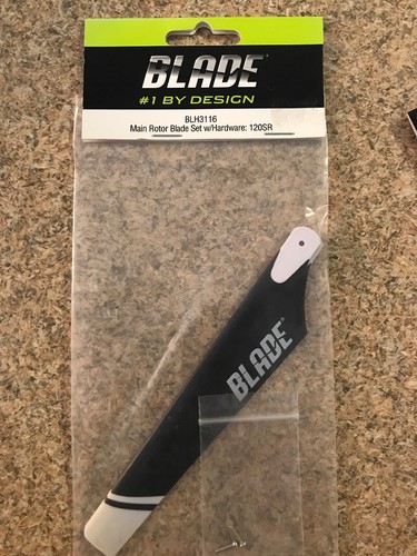 Blade BLH3116 120 SR Main Rotor Blade Set with Hardware 120SR