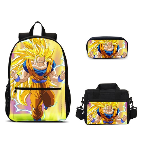 Dragon Ball Z Son Goku Bag Backpack Lunch Box Cross Body Pen Bag Wholesale Kids