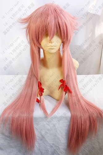 wig Halloween costume Cosplay Weiß Future Diary Mirai Nikki Gasai Yuno wig