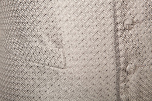 Silver Grey Patterned Waistcoat Ex Hire