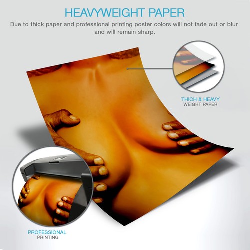 Naked Woman Art Matte//Glossy PosterWellcoda