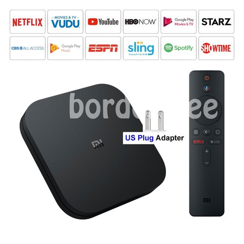 Xiaomi Mi Box S 4K HDR Android TV with Google Assistant Remote Streaming Player