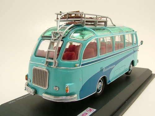 modello di auto 1:43//Schuco Setra s6 Bus /"viaggio Sogno/" blu chiaro