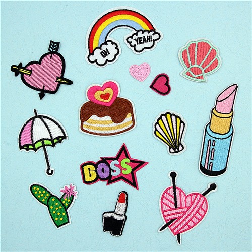 Embroidered Sew Iron On Patches Badge Bag Fabric Applique Craft Dress Transfer