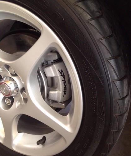 8 Mitsubishi Eclipse Toyota MR2 SPYDER Curved Brake Caliper Decals