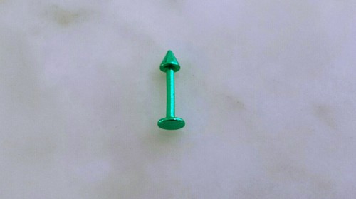 16G Labret Spike Monroe 5//16 piercing anodized titanium tragus rainbow 8mm