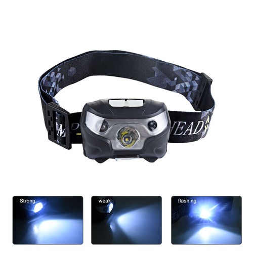 USB Rechargeable 12000LM LED Motion Sensor Headlamp Headlight Torch Flashligh