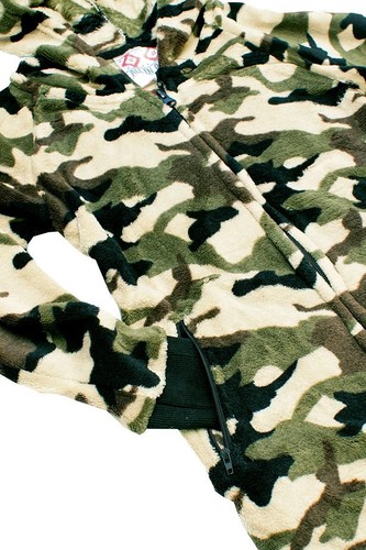Boys CAMOUFLAGE Army Luxury Zip Fleece Sleepsuit Hooded 7 to 13 Years RRP £39.99