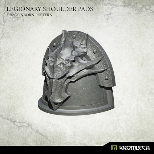 Legionary Shoulder Pads Dragon Pattern Bitz Bits Kromlech Resin KRCB235 10