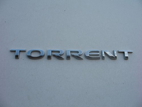 06 07 08 09 PONTIAC TORRENT REAR LID CHROME EMBLEM LOGO BADGE SIGN SYMBOL OEM