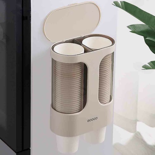 Water Dispenser Cup Holder Disposable Cup Holder Automatic Cup Storage Rack UK