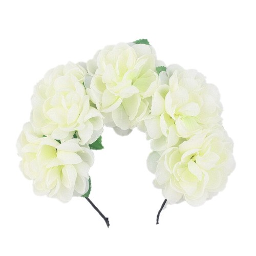 Rose Flowers Garland Headband Hair Band Halloween Festival Holiday Headwear