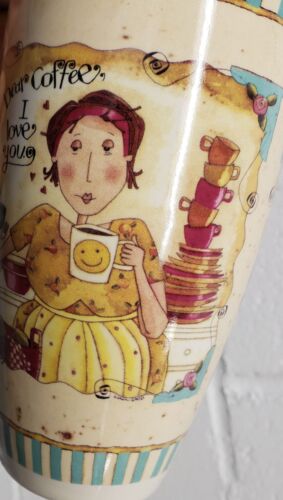 DEAR COFFEE LADY IN THE KITCHEN CERAMIC COFFEE // TEA MUG I LOVE YOU 18 oz