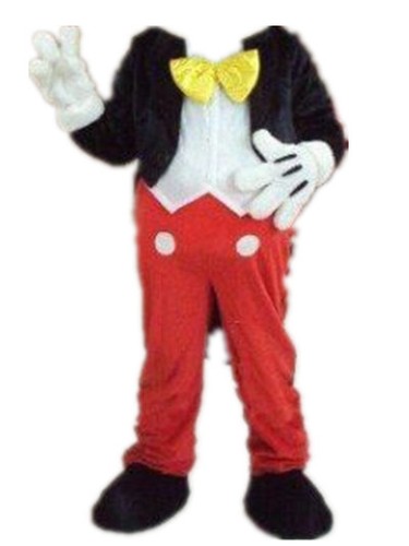 Mickey Mouse Mascot Costume suits Adults Size Halloween Party Dress No Head