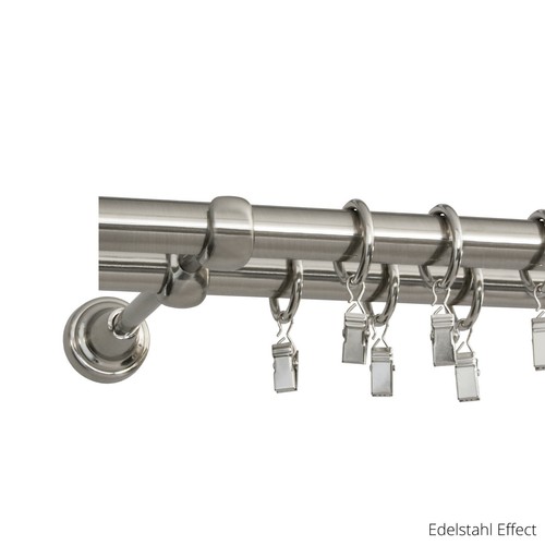 Rideaux barre rideau tringle 19mm 1-chaleur//2-chaleur beaucoup de couleur Design Métal