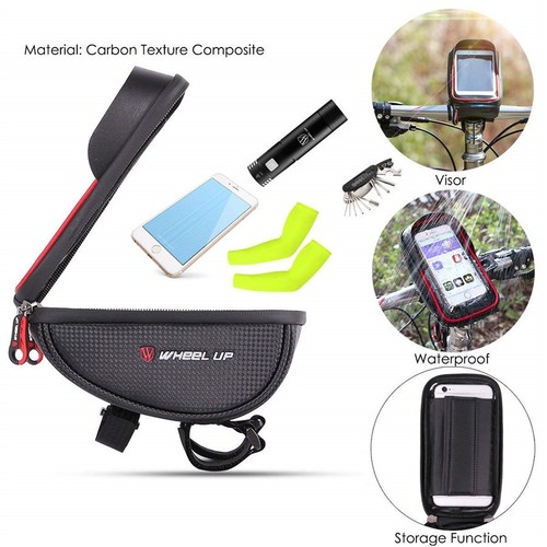 para iPhone 8 Plus Soporte de montaje Universal Manillar Moto Bicicleta Bolso Rojo Negro