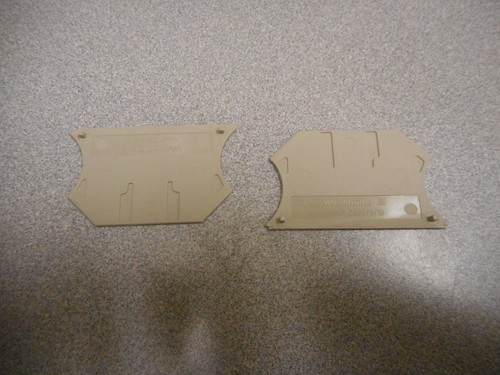 WEIDMULLER 105000 WAP 2.5 LOT of 200 END PLATE W-Series 1.5 x 56mm x 33.5mm