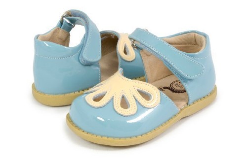 NIB LIVIE /& LUCA Shoes Petals Daisy Blue Patent Leather 4 5 6 8 9 10 11 13