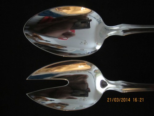 Wmf anglaise rose Cromargan salade Couverts 2 pièces note 1-2 salade Cuillère Cuillère top
