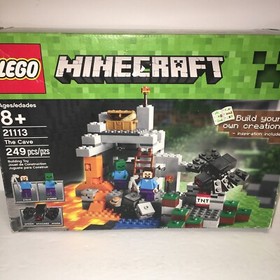 LEGO Minecraft #21113 The Cave Incomplete In Box With Zombie Figure