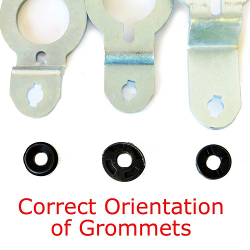 1969 Camaro Firebird GTO HURST OEM 4 Speed Lower Lever Bushing Grommet Set of 3