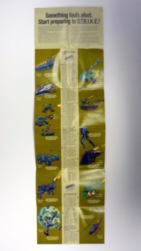 GI JOE REAL AMERICAN HERO STRIKE CATALOG Vintage Brochure Booklet COMPLETE 1986