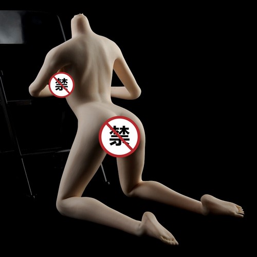 1//6 Scale Pale Skin Female Body Rubber Middle Chest 12/" Action Figure Toys Model