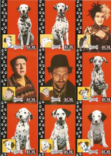 Disney's 101 Dalmations Full 101 Card Base Set of Trading Cards from SkyBox 1996 