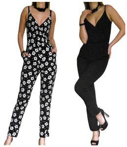 Floral Printed Jumpsuit Women Halter Sleeveless Stretch Wide Long Pants Casual Jumpsuit Rompers Items in search results