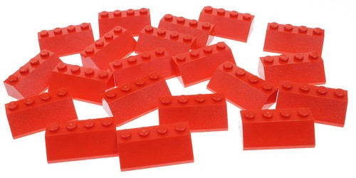 parti e pezzi 2 X LEGO marrone tegola 2X4//45 gradi 4211205
