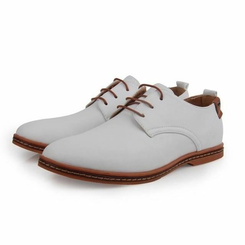 Men/'s Leather Round Toe Office Shoe