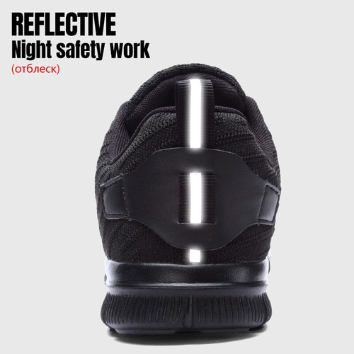 LARNMERN Mens Safety Boots Steel Toe Cap Work Breathable Lightweight Hiker Shoes