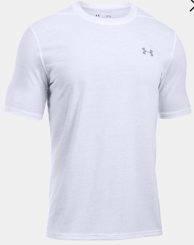 NWT Under Armour Men’s UA Threadborne Siro Performance T-Shirt White XL