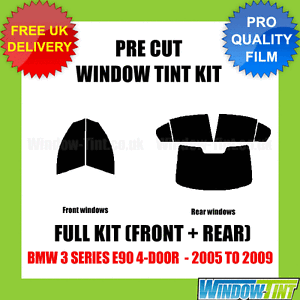 BMW 3 SERIES E90 4-DOOR 2005-2011 FULL PRE CUT WINDOW TINT KIT