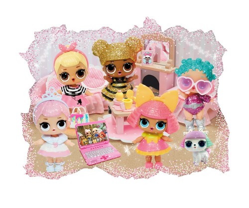 Mini Baby Dolls Wall Sticker LOL Dolls 3D Wall Decal Removable Toys